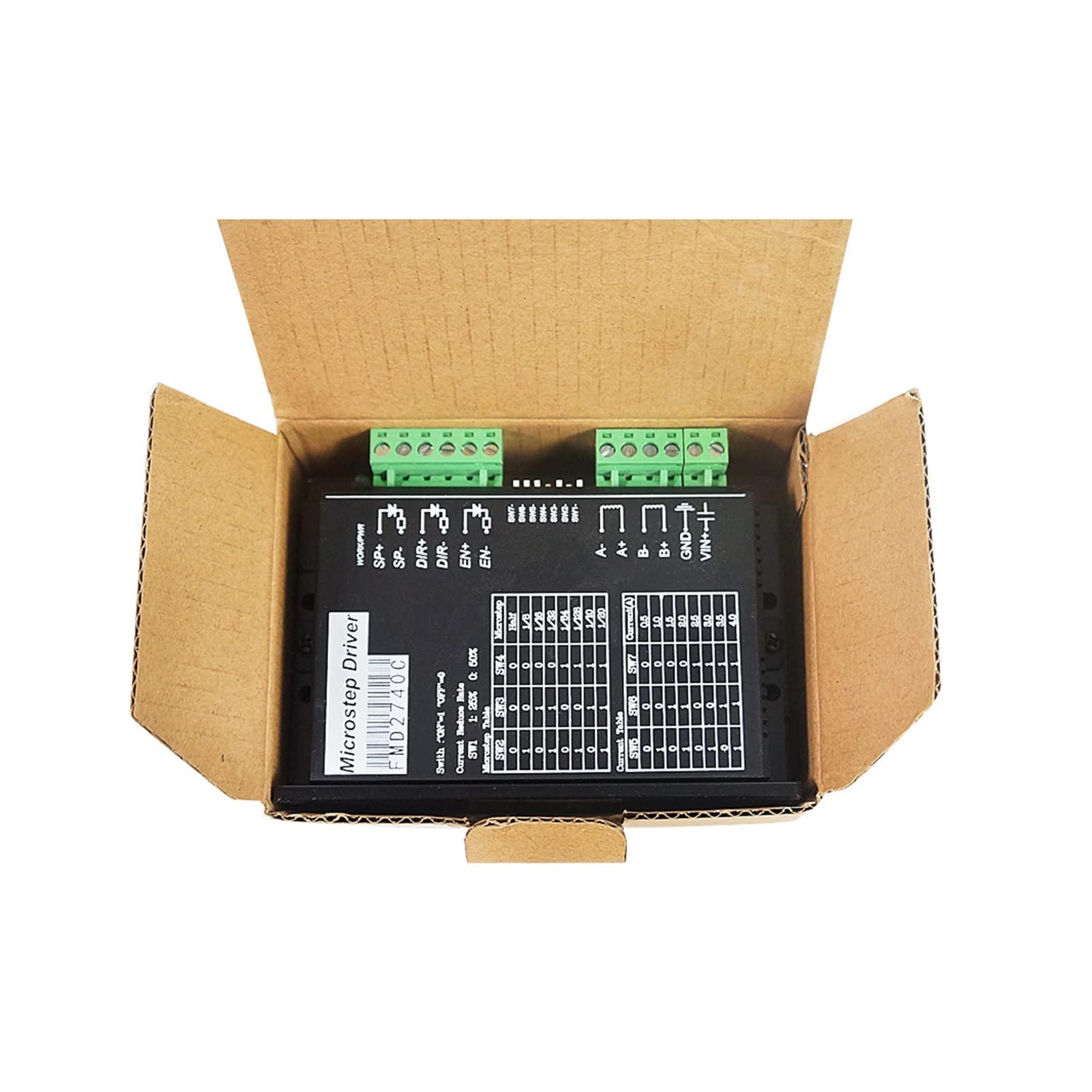 CNC Piezas Nuevo Diseño 2 Fase Stepper Motor Driver 4A128 Subdivision FMD2740C for el enrutador Automatización industrial