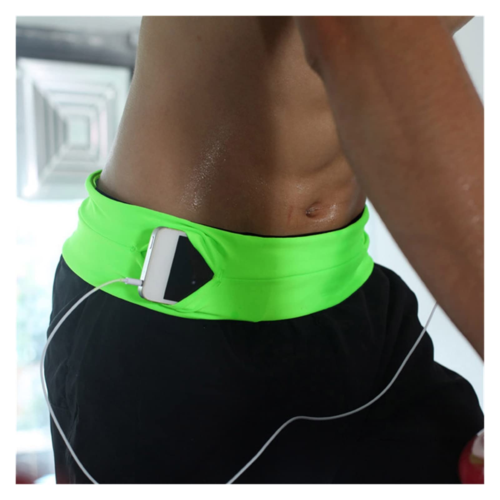 Correr Cintura Bag Men Mujeres Jogging Gym Sports Belt Trail Ciclismo Teléfono móvil Teletín Invisible Cerrar fijación de Cierre