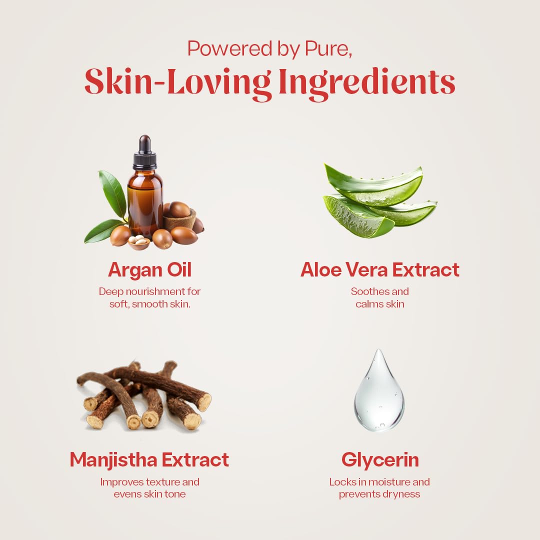 Kiyara Body Wash with Argan Oil & Manjistha Extract – Gentle Nourishing Shower Gel for Smooth, Hydrated Skin – Ideal for All Skin Types | 300 ML | Moisturizing, Paraben-Free, Natural Fragrance 2