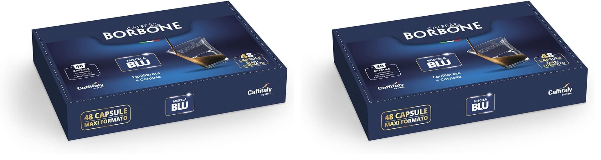 Caffè Borbone Miscela Blu - 48 Capsule Originali - Per Macchine da caffè Caffitaly* (Confezione da 2)