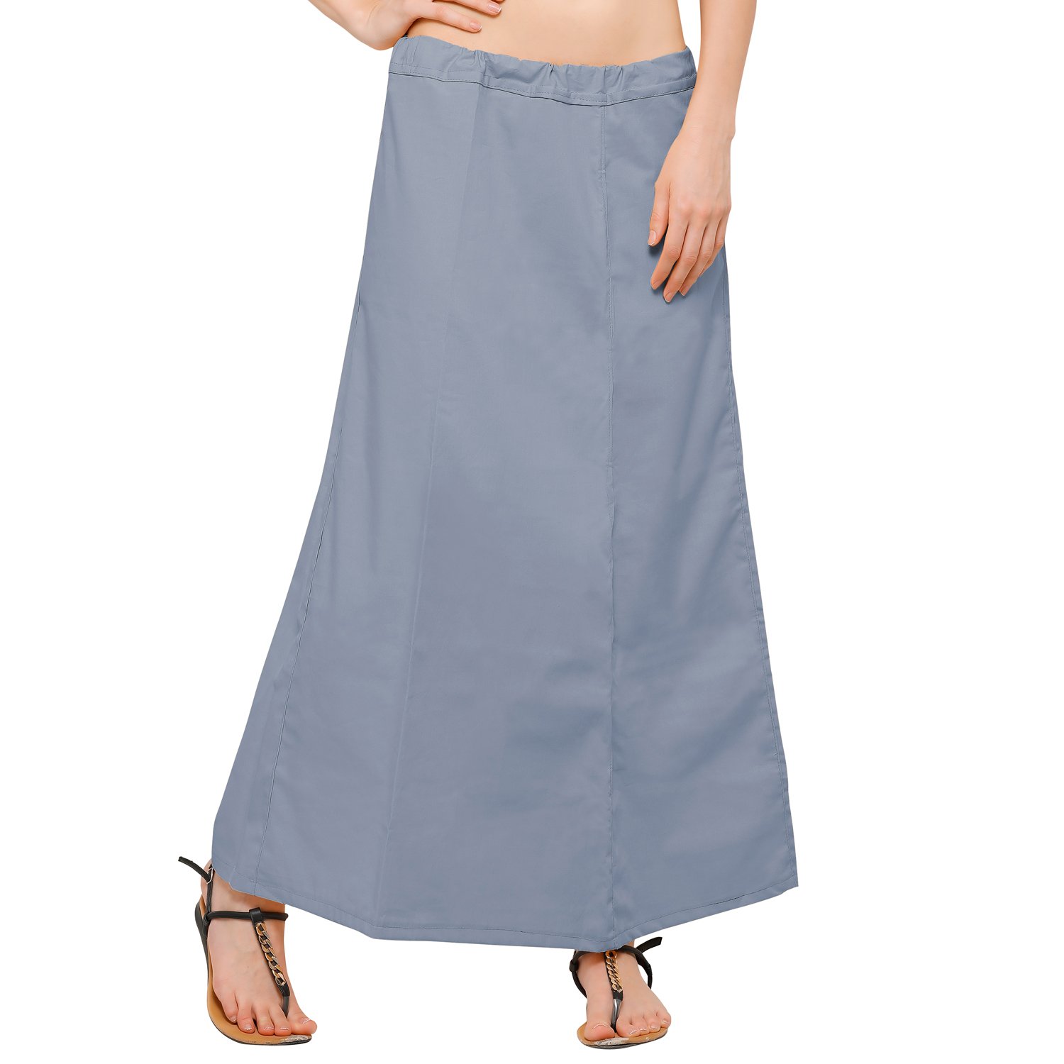 Grey Pure Cotton Petticoat-image-43