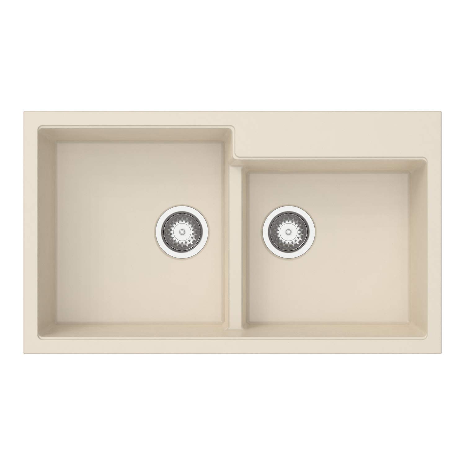 Carysil Original SCHOCK German Engineered Technology Quartz Tip Toe N 200 Double Bowl Kitchen Sink - (Cream, 34x20) (B08DTWPVXX) Amazon Price History, Amazon Price Tracker