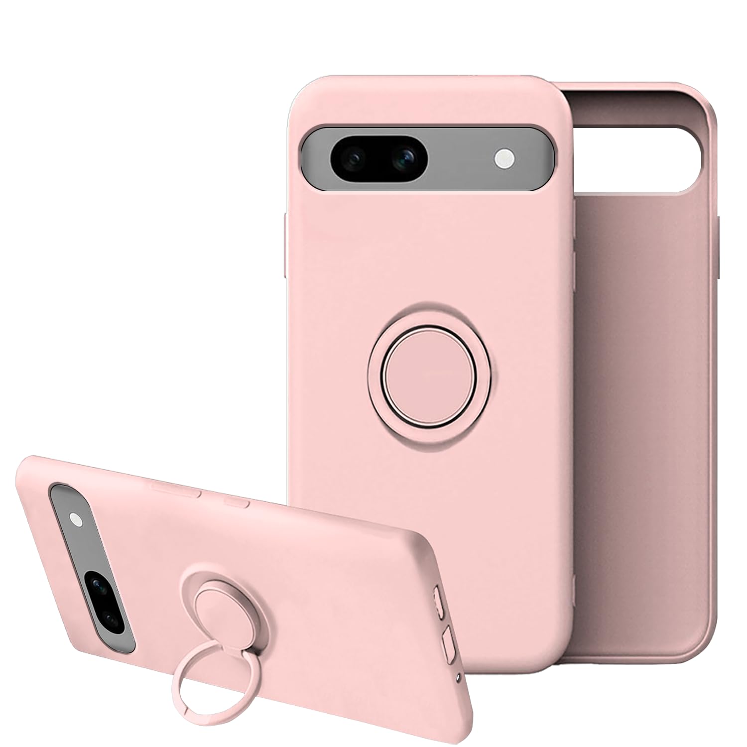 Compatible With Google Pixel 7a Case Shockproof with Ring Kickstand