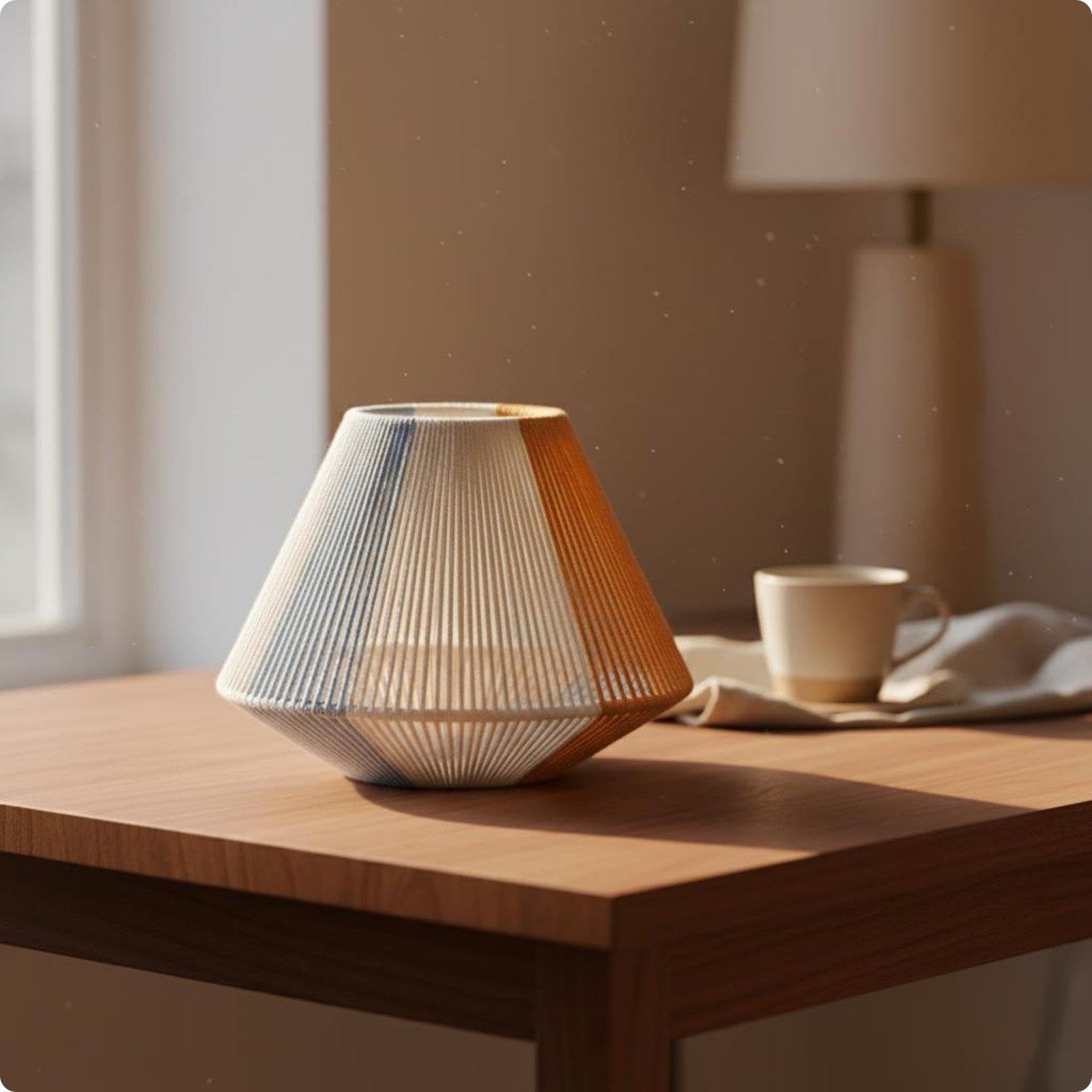 Rope Lampshade Handmade Handwoven Hanging Shade Creative Rope Lamp Shade for Cafe, Hotel, Guesthouse Xh24-138 Large-image-12