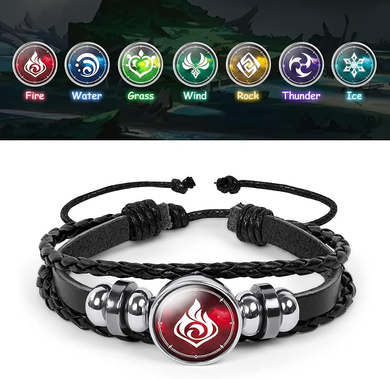 Aucuu Genshin Impact Unisex Karkötő Világító Gyöngyökkel Cosplay Ajándék