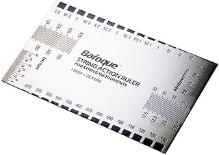 Forever-Direct String Action Gauge Ruler, Guitar Set Up Tool Kit for Electric Bass and Acoustic Guitar