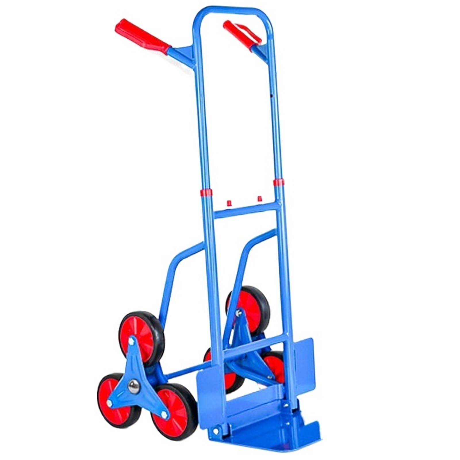 Schwerlast-Klappkarre Zusammenklappbares Radfahrzeug for Transport von Gütern über Treppen und for Treppensteigen Paletten- und Transport auf Rädern(Blue)