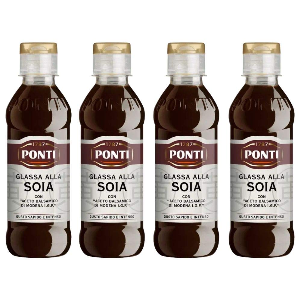 Ponti Glassa Alla Soia Gusto Intenso 4 Confezioni da 240 Grammi