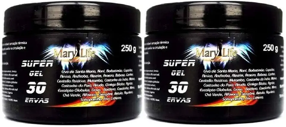 Mary Life Kit 2 Super Gel 30 Ervas 250g Super Potência Para Total Conforto