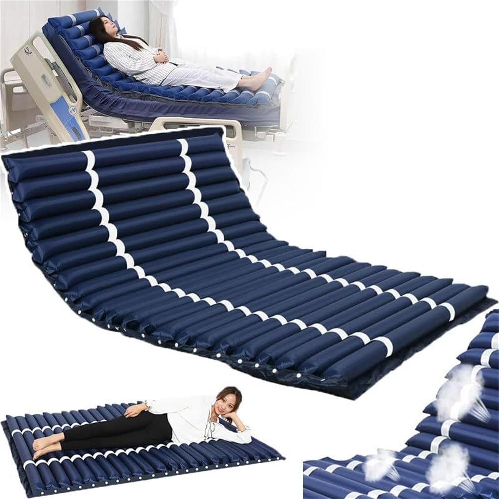 Materasso antidecubito Widen, materasso a pressione alternata con pompa, 4 livelli di pressione dell'aria regolabili, traspirabilità, prevenzione delle piaghe da decubito(200 * 120cm)