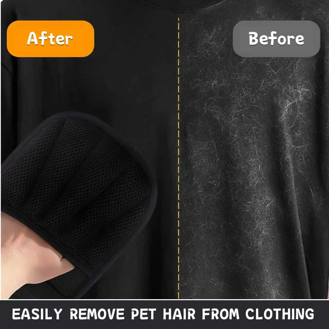 ZukqrymluvIQ Gant Anti-Poils Double Face Réutilisable[2 Pièces]- Enlève Les Poils Sur Tout Surface : Canapé, Tapis, Vêtements - Pour Chat, Chien, Lapin - Idéal Démêlage Et Nettoyage