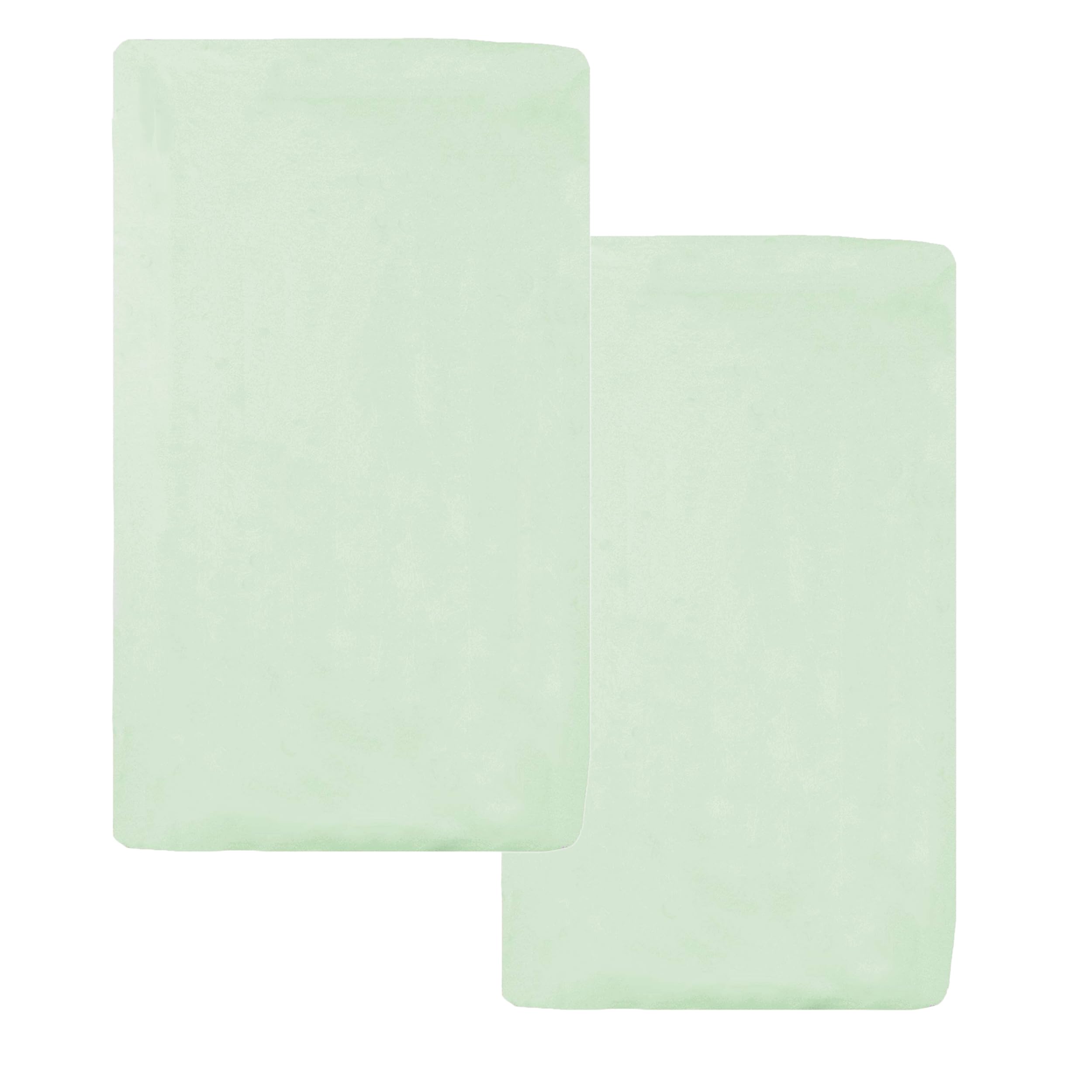 American Baby Company 2 Pack 100% Cotton Knit Fitted 18" x 36" Cradle/Bassinet Sheet - Compatible with Mika Micky Bassinet, Celery, Soft Breathable,