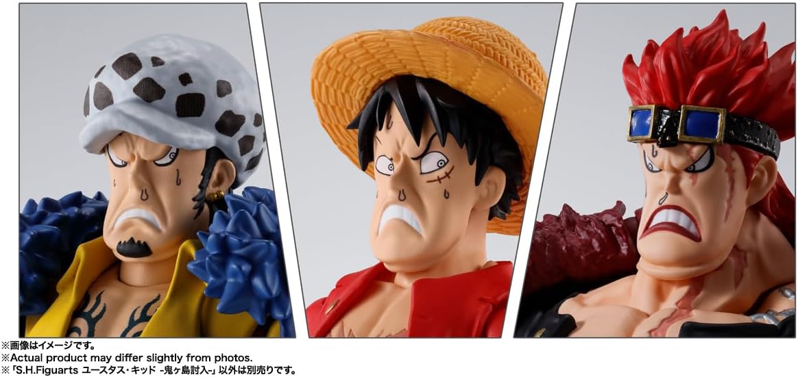 TAMASHII NATIONS S.H. Figuarts ONE PIECE Eustass Kid - Onigashima Raid - Approx. 7.1 inches (180 mm), PVC & ABS, Paintable Articulated Figure