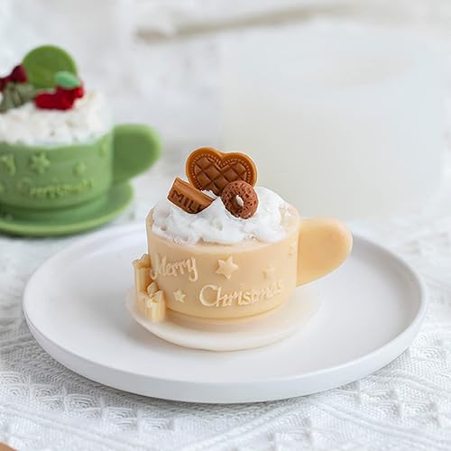 Vista 12 de Moldes de silicona para velas de muñeco de nieve de Navidad, molde de fundición de resina para hacer velas de bricolaje, arcilla polimérica, yeso