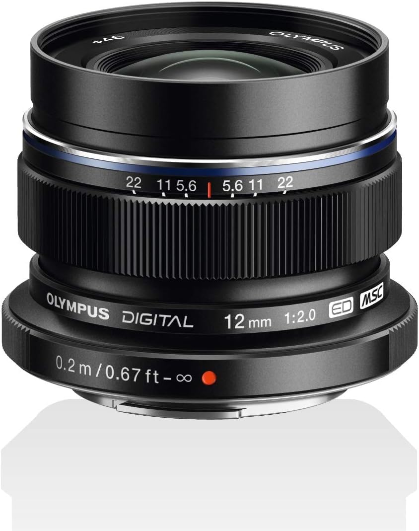 Olympus M. Zuiko Digital ED 12mm f/2.0 Lens for Micro Four Thirds Cameras - International Version (No Warranty)