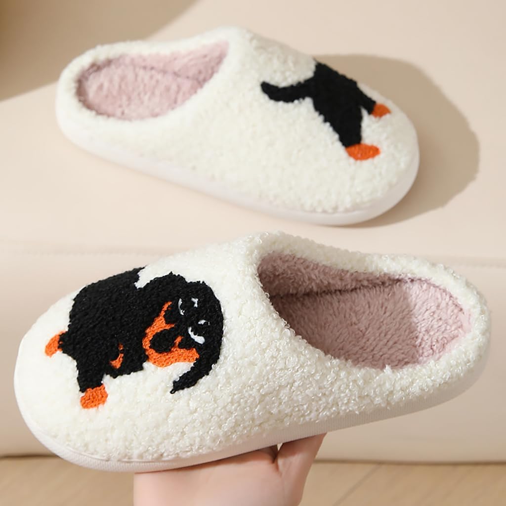 Women's Men's Strawberry Slippers Cute Fruit Home Slippers Winter Fuzzy Memory Foam Fluffy Warm House Shoes - Image 3