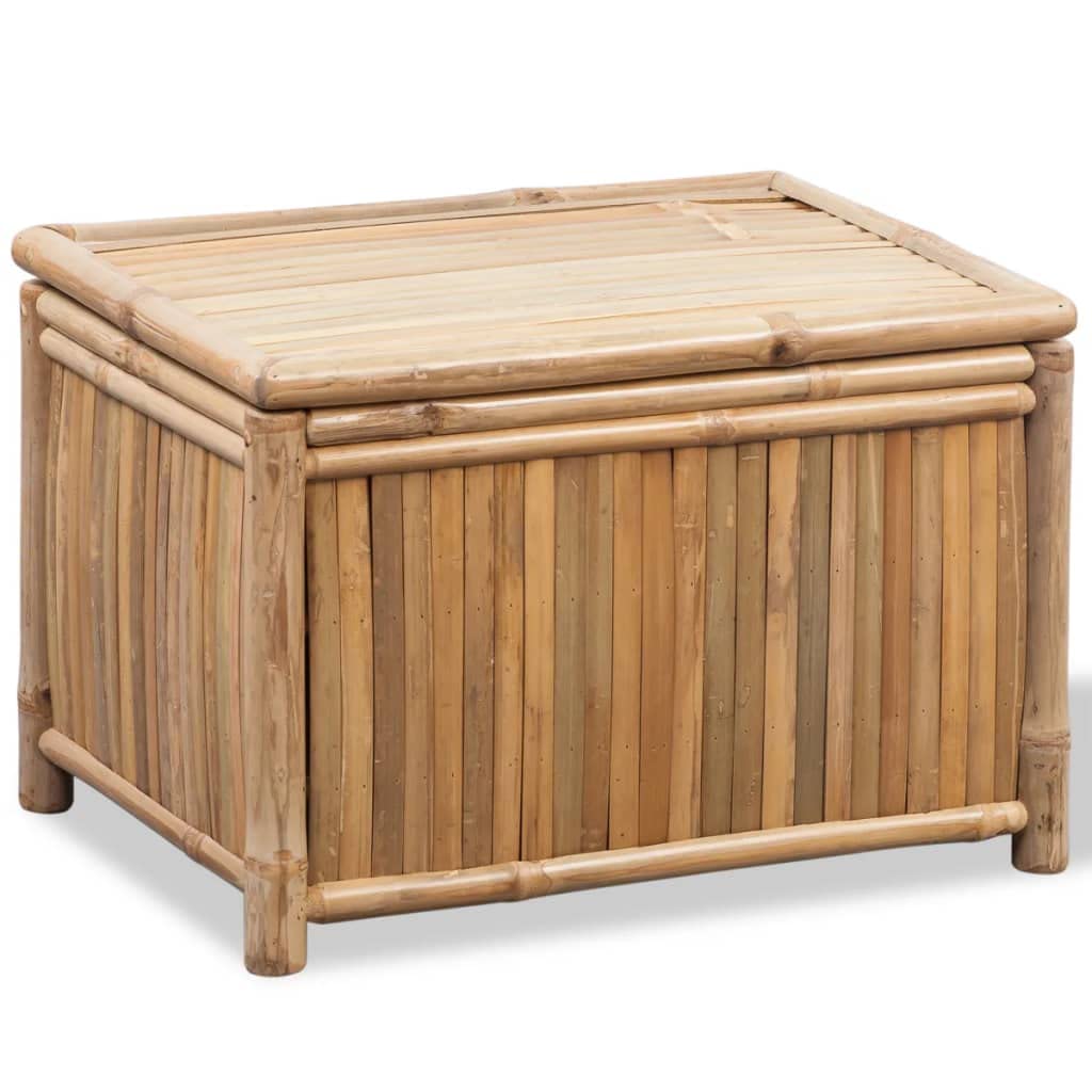 Juego de 3 cofres de almacenamiento de bambú para mantas y artículos del hogar, cajas compactas de diseño rústico con color auténtico, solución de almacenamiento duradera y resistente a la