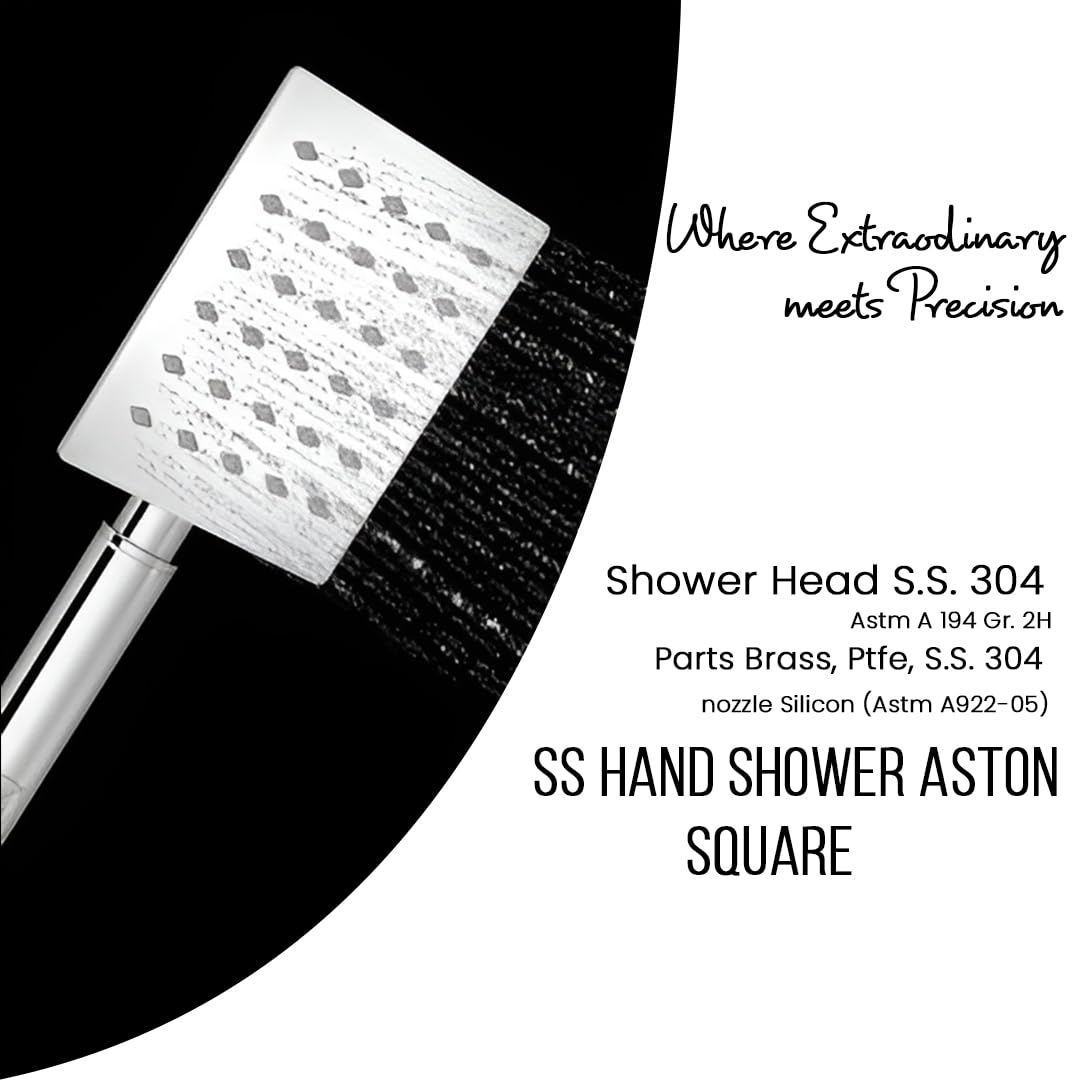 RN SS Hand Shower Aston, Square