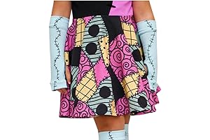 Sally Scars Arm Warmers Nightmare Halloween Costume Gloves for Kids Girls Women