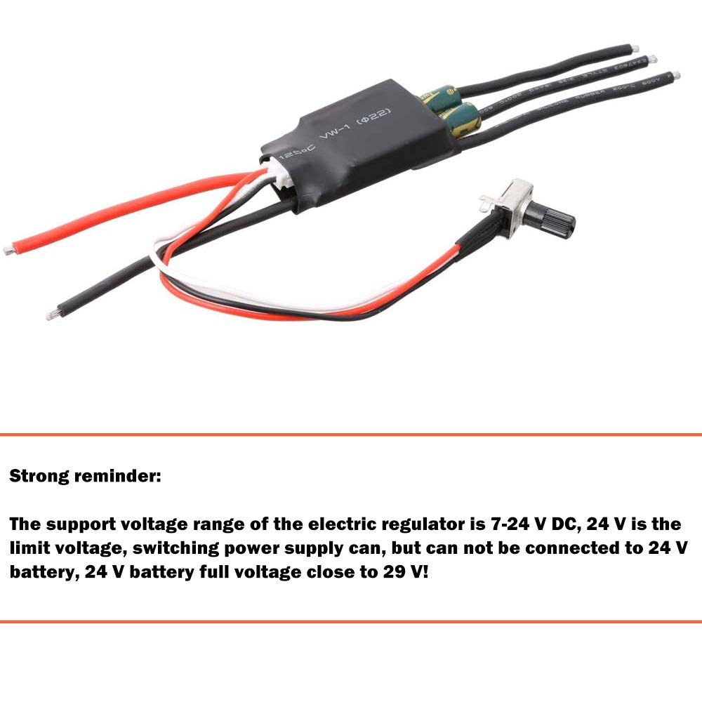 1 szt. trójfazowy trójfazowy DC 7-24V bezszczotkowy bezszczotkowy silnik BLDC ESC regulator prędkości z potencjometrem