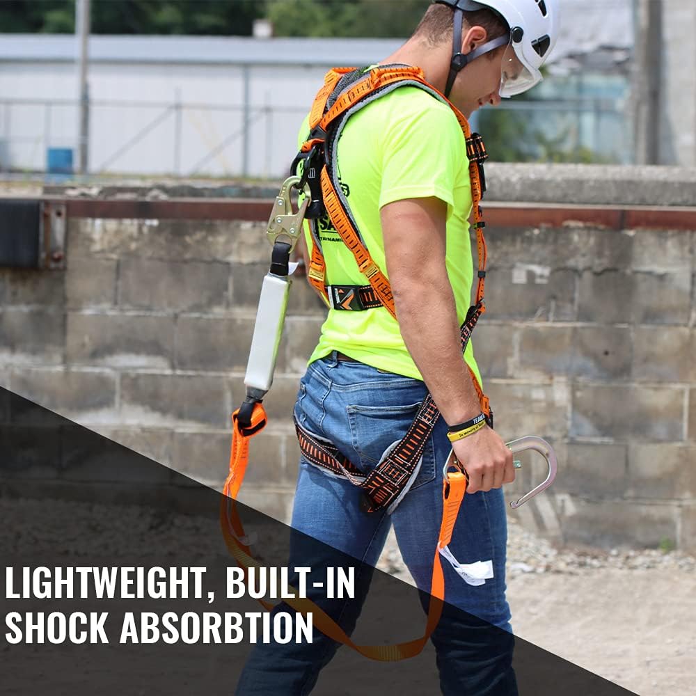 Flash Deals - 70% OFF Malta Dynamics Fall Protection Six-Foot Double Leg External Shock Absorbing Lanyard with Two Rebar Hooks and One Steel Snap Hook, OSHA/ANSI Compliant Top Rated Malta Dynamics Fall Protection Six-Foot Double Leg External Shock Absorbing Lanyard with Two Rebar Hooks and One Steel Snap Hook, OSHA/ANSI Compliant
