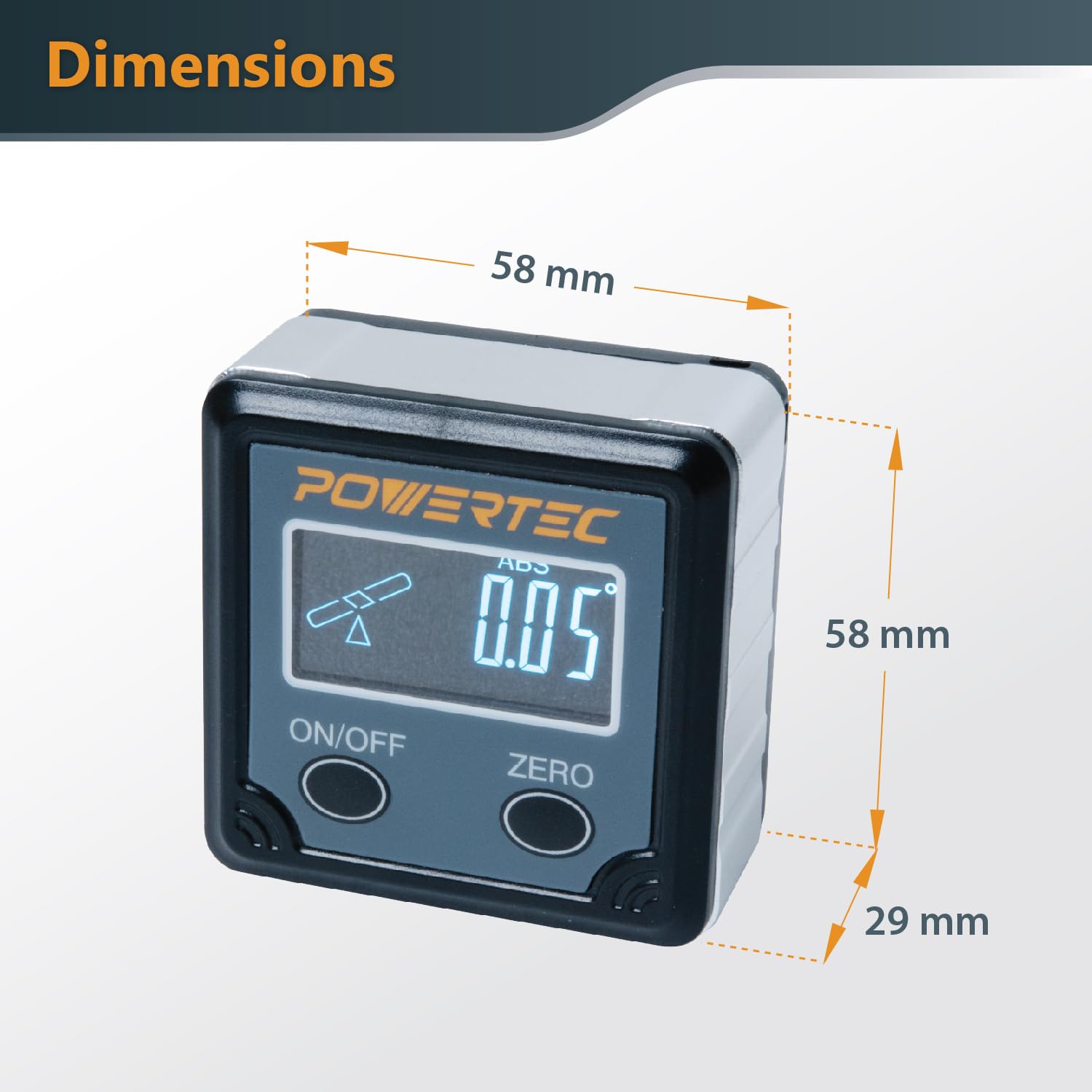 POWERTEC Angle Finder - Digital Protractor for Woodworking -7