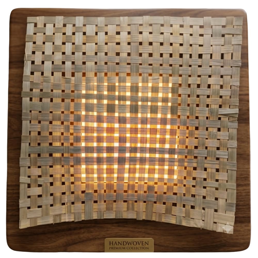 Handwoven Bamboo Pooja Mat – Natural Prayer Aasan for Home Temple, Mandir & Daily Puja-image-6