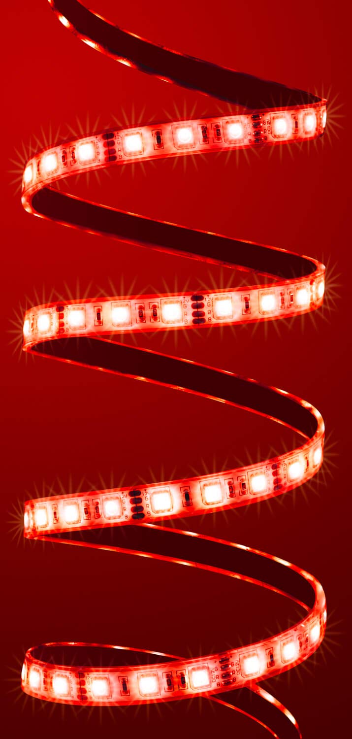 Outdoor Set: 5,0 metros Tira LED RGB (5 m, 60 LED/M, IP68, resistente al agua, incluye controlador) 17 teclas Fb, 8,33 A Fuente de alimentación