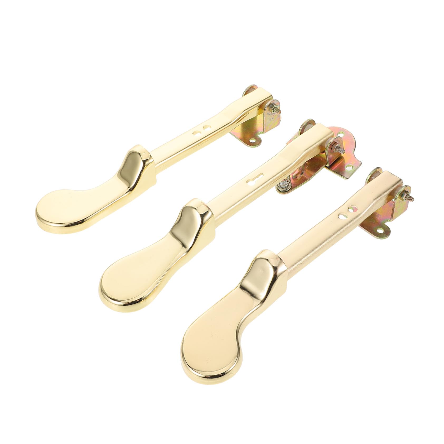 Pedal de Sostenido de Piano Vertical Dorado de Metal 3 Piezas | Diseño de Doble Orificio, Compatibilidad, Acabado Elegante para Músicos Profesionales