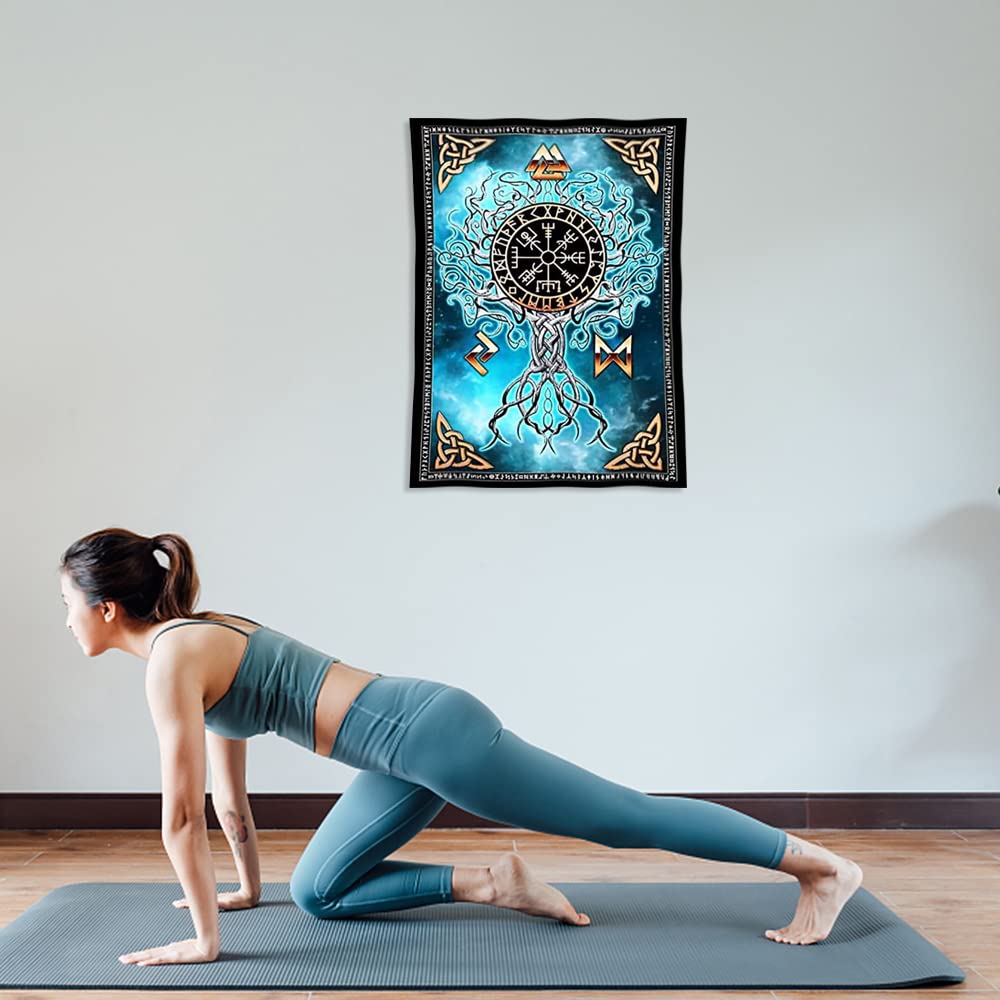 Arazzo Da Parete Vichingo 150x100cm - Decorazione Nordica Per Camera - Foto 7