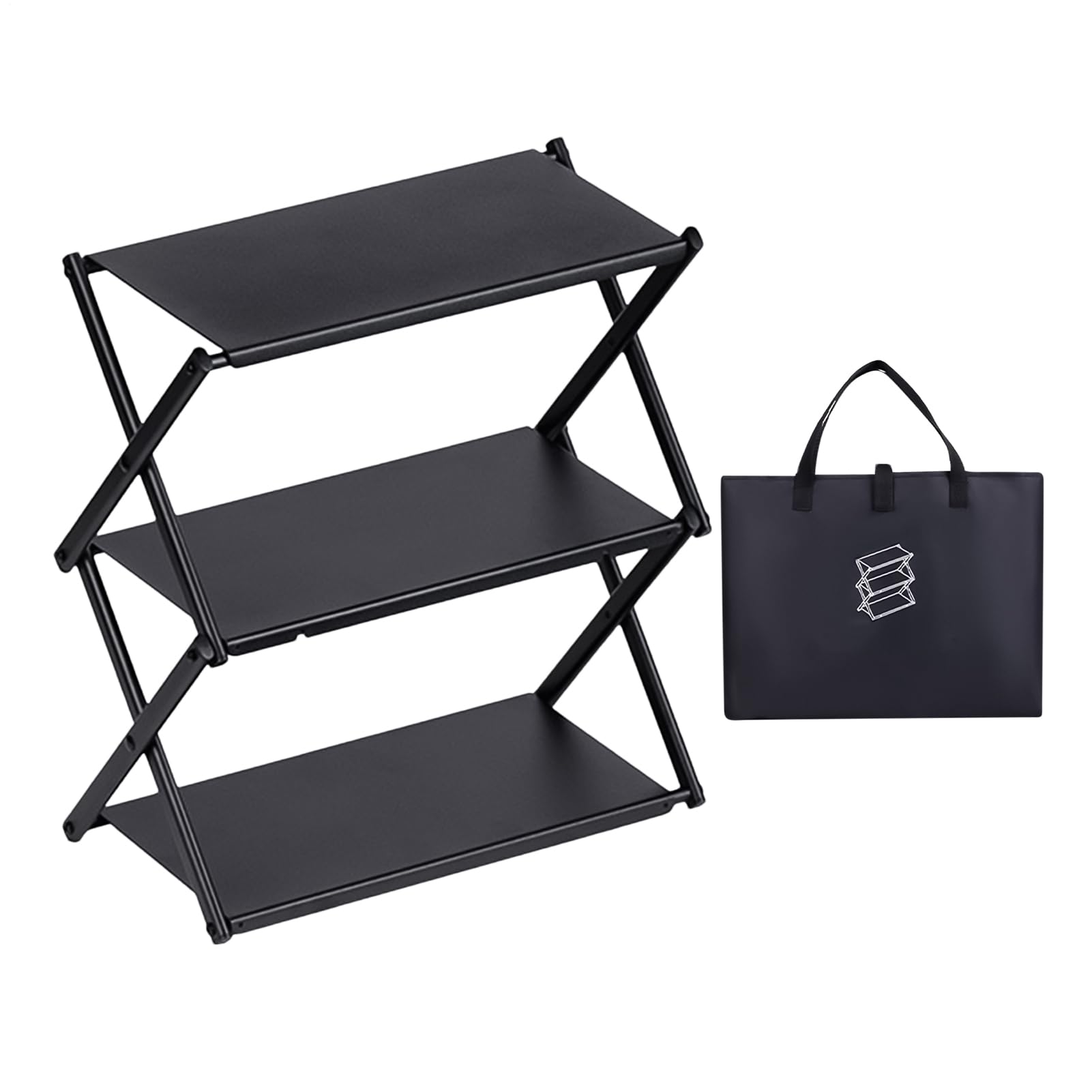 Étagères Pliables, étagère Pliante Support de Rangement de Camping