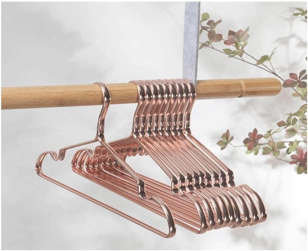 HCZKIUJY 10 Pack Hangers Aluminum Alloy Clothes Hangers For Wardrobes Non-slip Coat Hangers hangers for clothes non slip