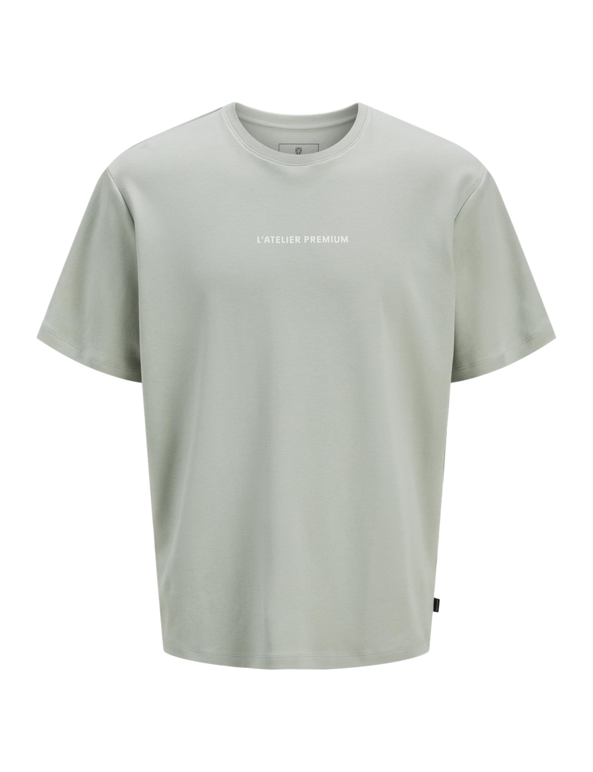 JACK & JONES Jprblaatelier Ss Tee, Aqua Gray, S