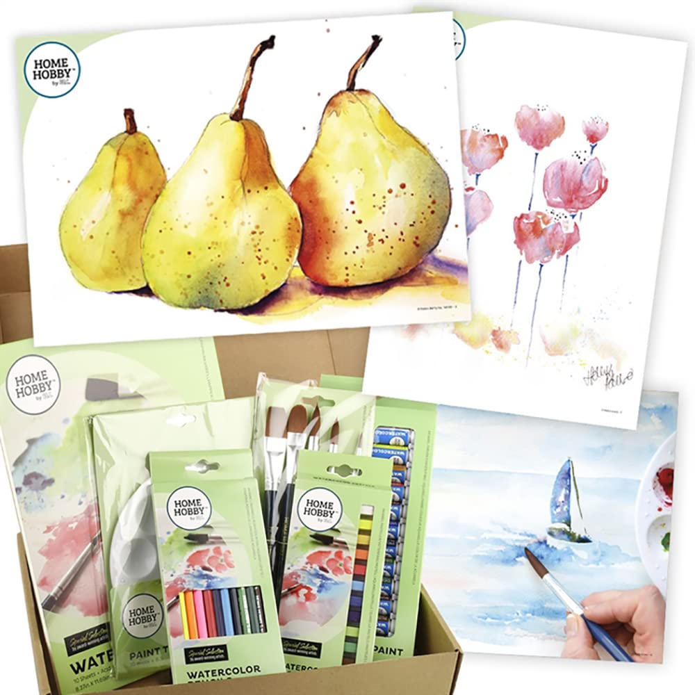THE HOMEHOBBY BY 3L WATERCOLOR STUDIO KIT PLUS - TRIO OF PEARS BY KRISTIN RANNEY