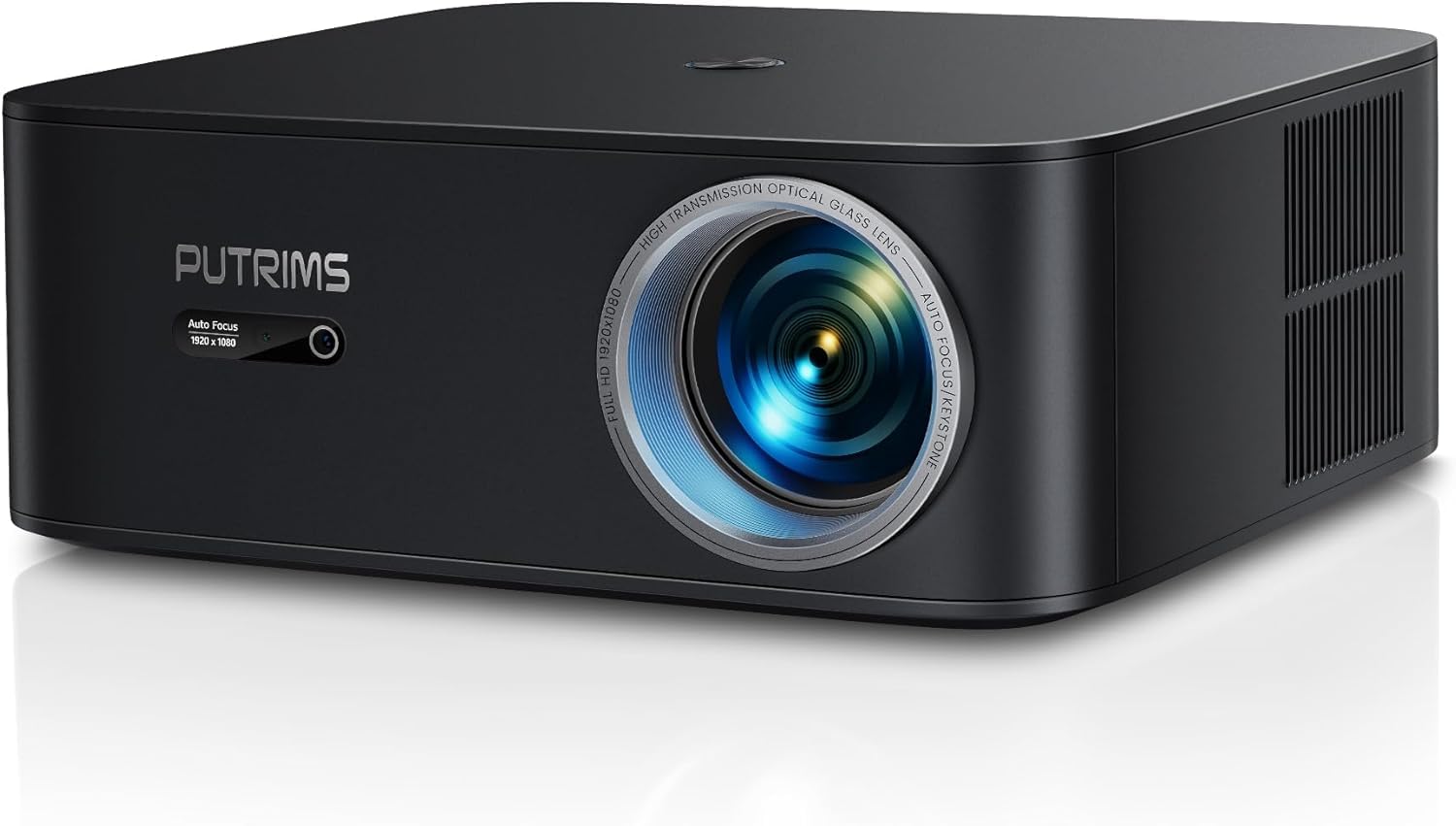 【1400 ANSI/Google TV】Smart Proyector 4K WiFi6 Bluetooth5.2, Full HD Proyector 1080P Nativo con Netflix Incluido, Auto Focus/Keystone y Zoom 50%, Control de Voz Projector de Cine para Movil/PC/HDMI/USB