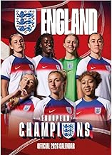 2026 CALENDAR ENGLAND WOMEN'S FOOTBALL MONTH TO VIEW A3 WALL CALENDAR OFFICIAL PRODUCT