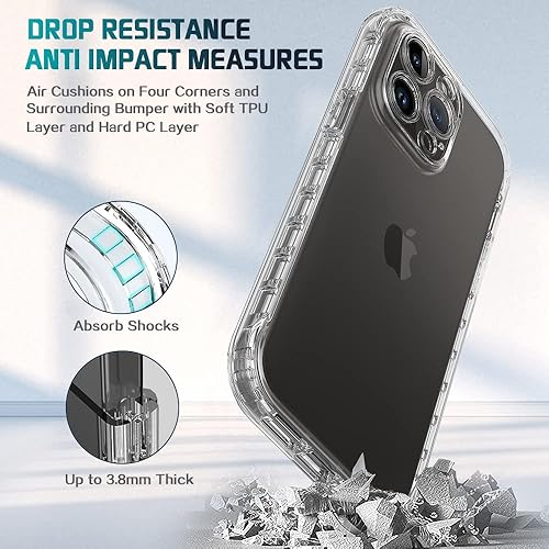 Miniatura 107 de Funda protectora para iPhone 12 Pro Max, 360° de cuerpo completo, resistente, con protector de pantalla para iPhone 12 Pro Max (6.7 pulgadas)