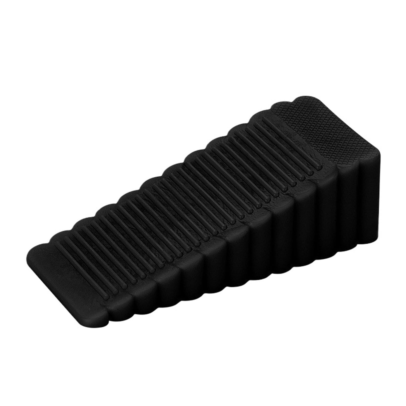 Dsfihjo Black 1/2/3Pcs Safety Silicone Door Stop Stoppers Block Wedge Doorstops Home Office Door Rear Retainer Anti-Collision Stop(,3Pcs)