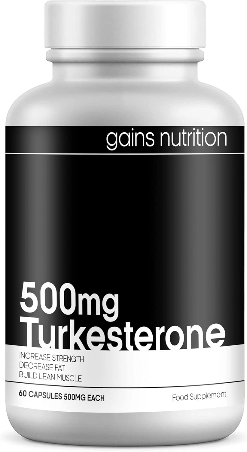 Turkesterone High Strength 500mg Anabolic Testosterone Supplement with Hydroxypropylβ