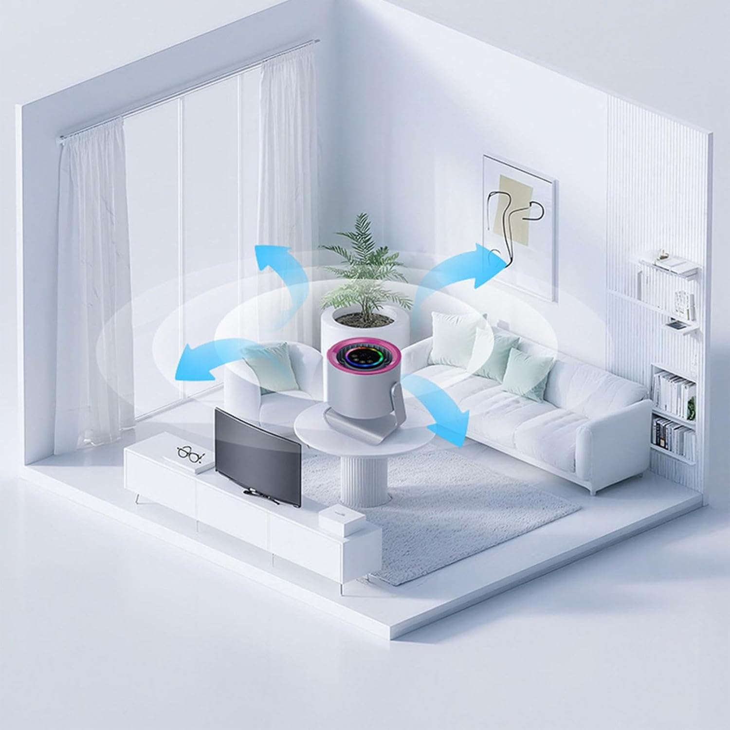 Small Fan, Desktop Fan, Rechargeable Small Desk Fan Quiet, Desk Fans, Usb Rechargeable Mini Circulation Fandesktop Cooling Fans For Bedroom Office Travel