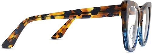 Miniatura 3 de VOOGLAM Gafas con bloqueo de luz azul ojo de gato marco de lentes multicolor a la moda para mujer antifatiga ocular y UV