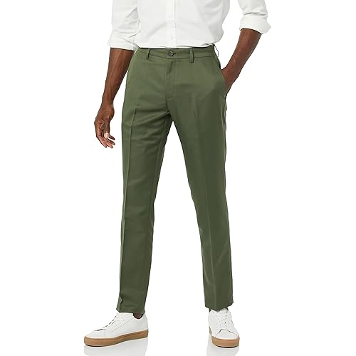 Amazon Essentials Men's Slim-Fit Flat-Front Dress Pant