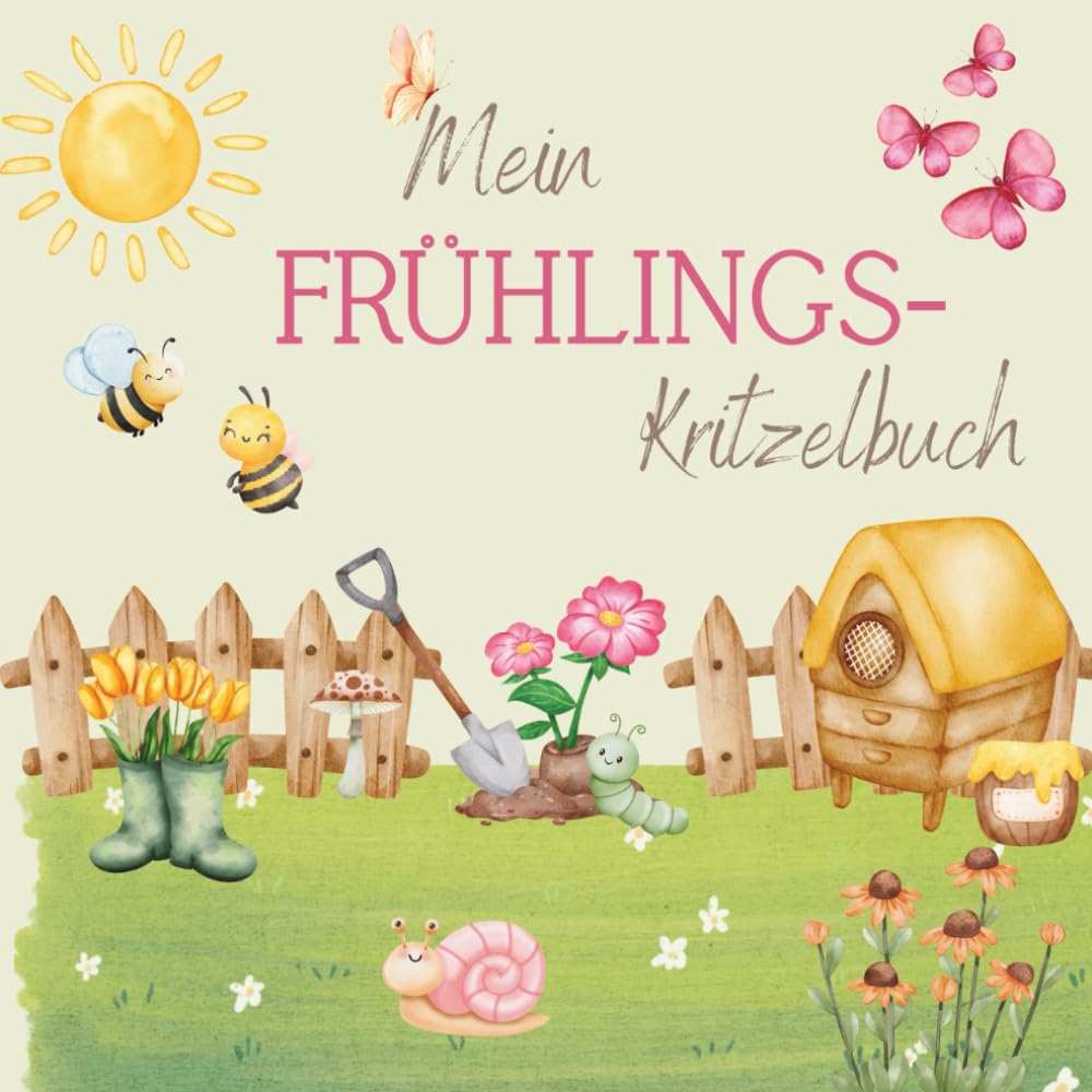 Mein Frühlings-Kritzelbuch: Kritzel- und Malspaß für Kinder ab 2 Jahren | spielerisch zeichnen & entdecken