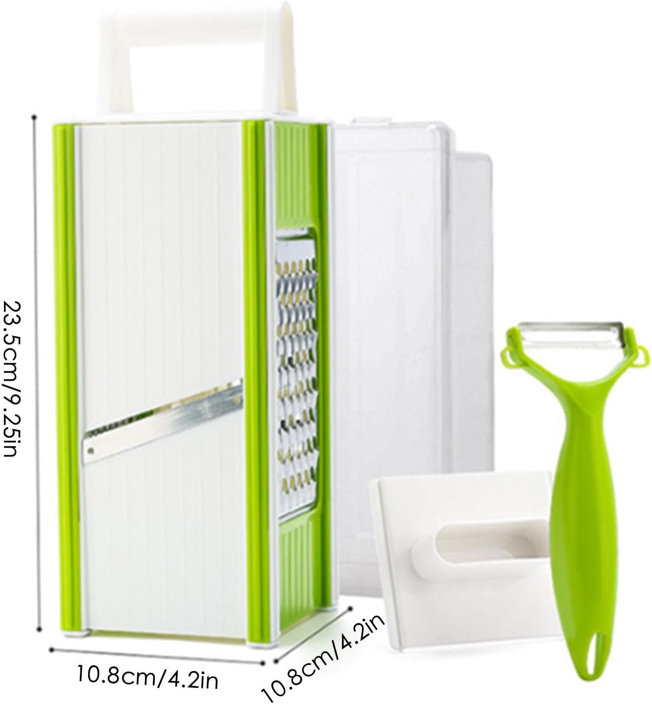 Multi Purpose Vegetable Slicer,Four-Sided Chopper w/Container,Pro Onion Cutter,Effortless Food Preparation, for Rapid Slicing and Chopping