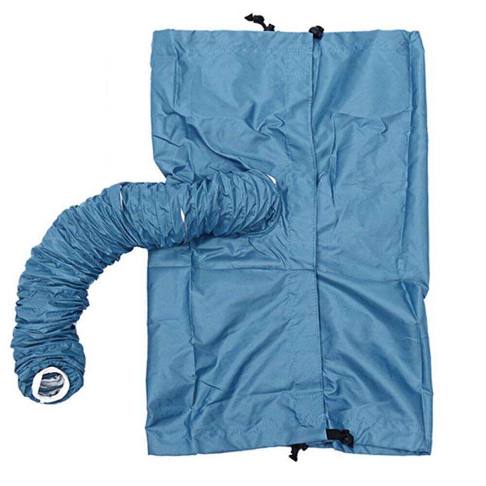 Byfri Blue Portable Pet Drying Bag Folding Dogs Hair Dryer Blow Bag Grooming Bag Pet Dry Bag Cat Blow
