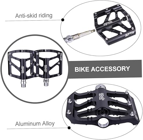 Miniatura 8 de Happyyami 2 Pairs Bicycle Pedals Road Bike Pedals Mountain Bike Cycling Pedals MTB Pedals Bike Foot Pedal Bike