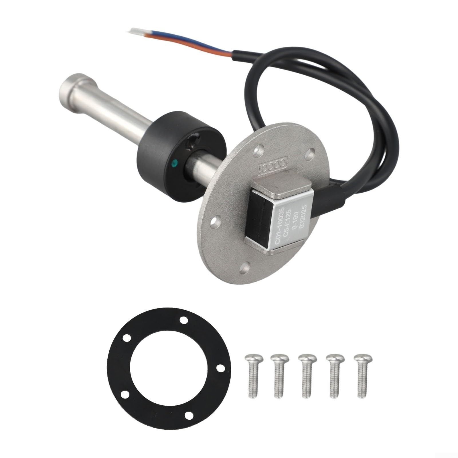 Capteur de niveau de carburant, unité émetteur en acier inoxydable 240-33 Ohm, SAE 5 trous pour jauge de réservoir d'eau de voiture, camion de marine, (125 mm)