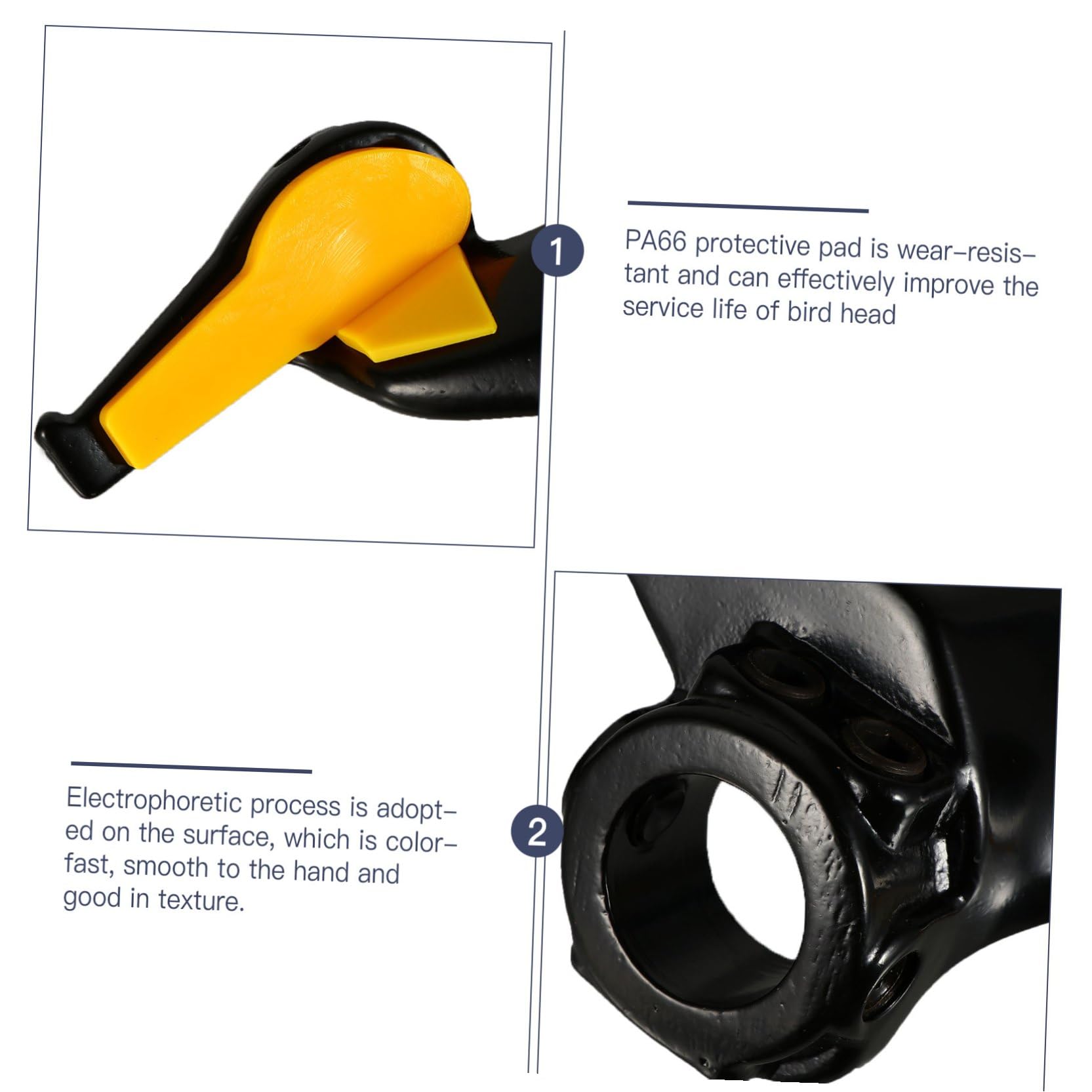 GALPADA Tête de Démontage de Pneu Support de Montage Haute Résistance en Acier Moulé Noir Réduisant la Friction pour Machine de Démontage Pneu Automobile
