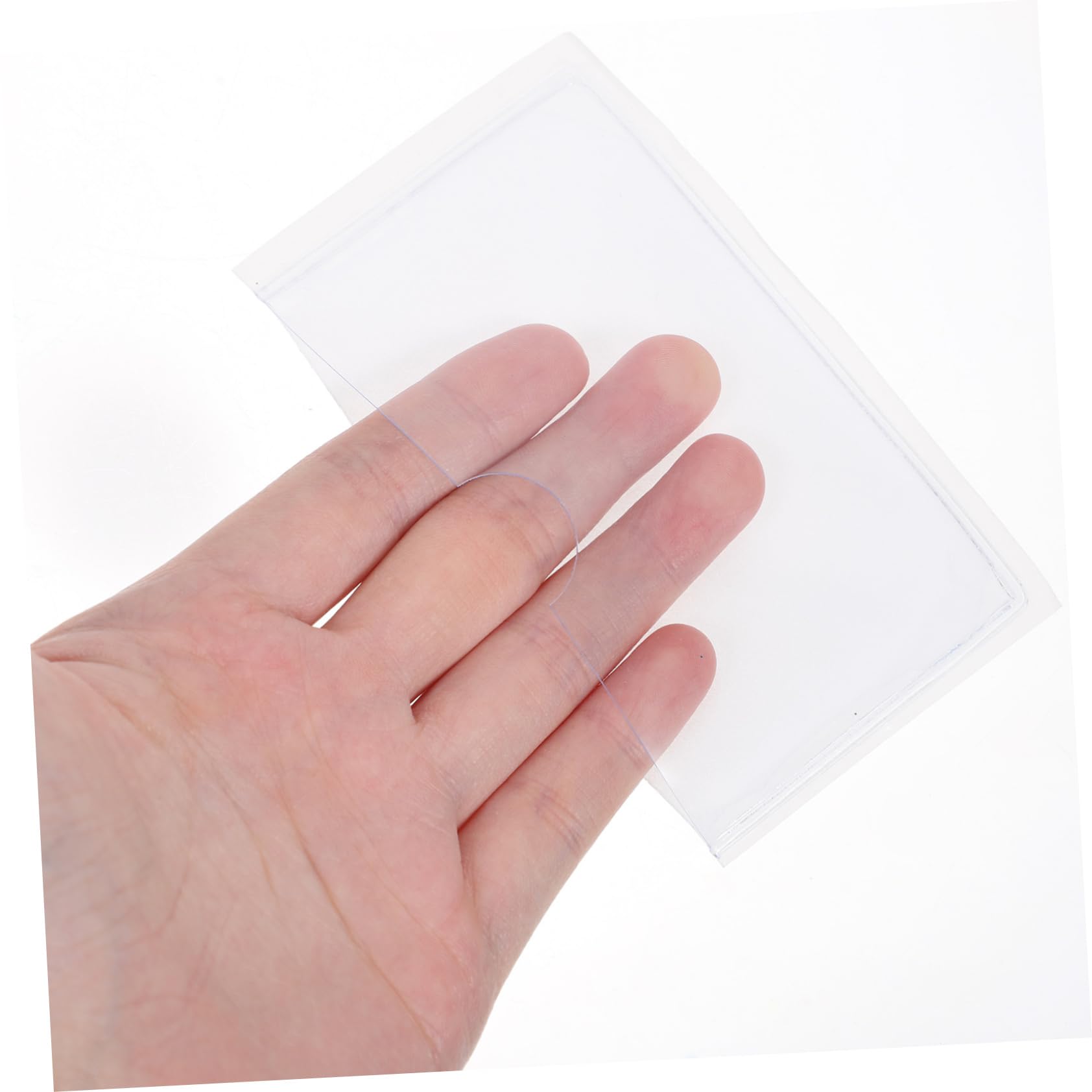 ULTECHNOVO Busta Trasparente Con Logo Da 50 Pezzi Tasche Adesive Trasparenti Buste Per Carte Di Plastica Buste Per Documenti Trasparenti Protezioni Per Documenti Porta Carte