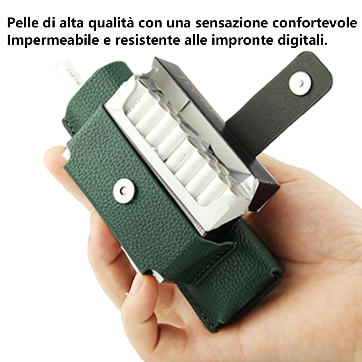 LEDERHÜLLE Für IQOS Iluma One & Iluma I One - Schutzhülle Mit Zigarettenkoffer